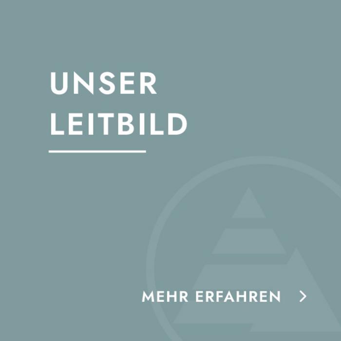 dekorative Kachel mit Link zum Leitbild