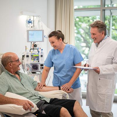 Blutreinigung eines Patienten