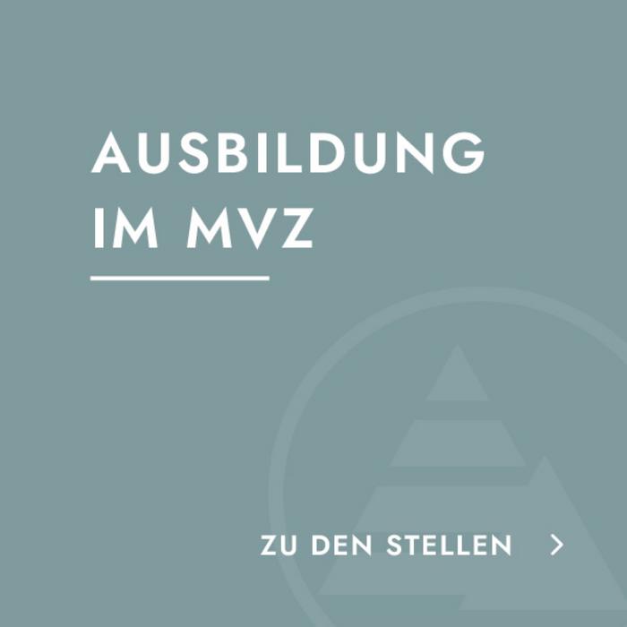 dekorative Kachel mit Link zu den Ausbildungsstellen des MVZs