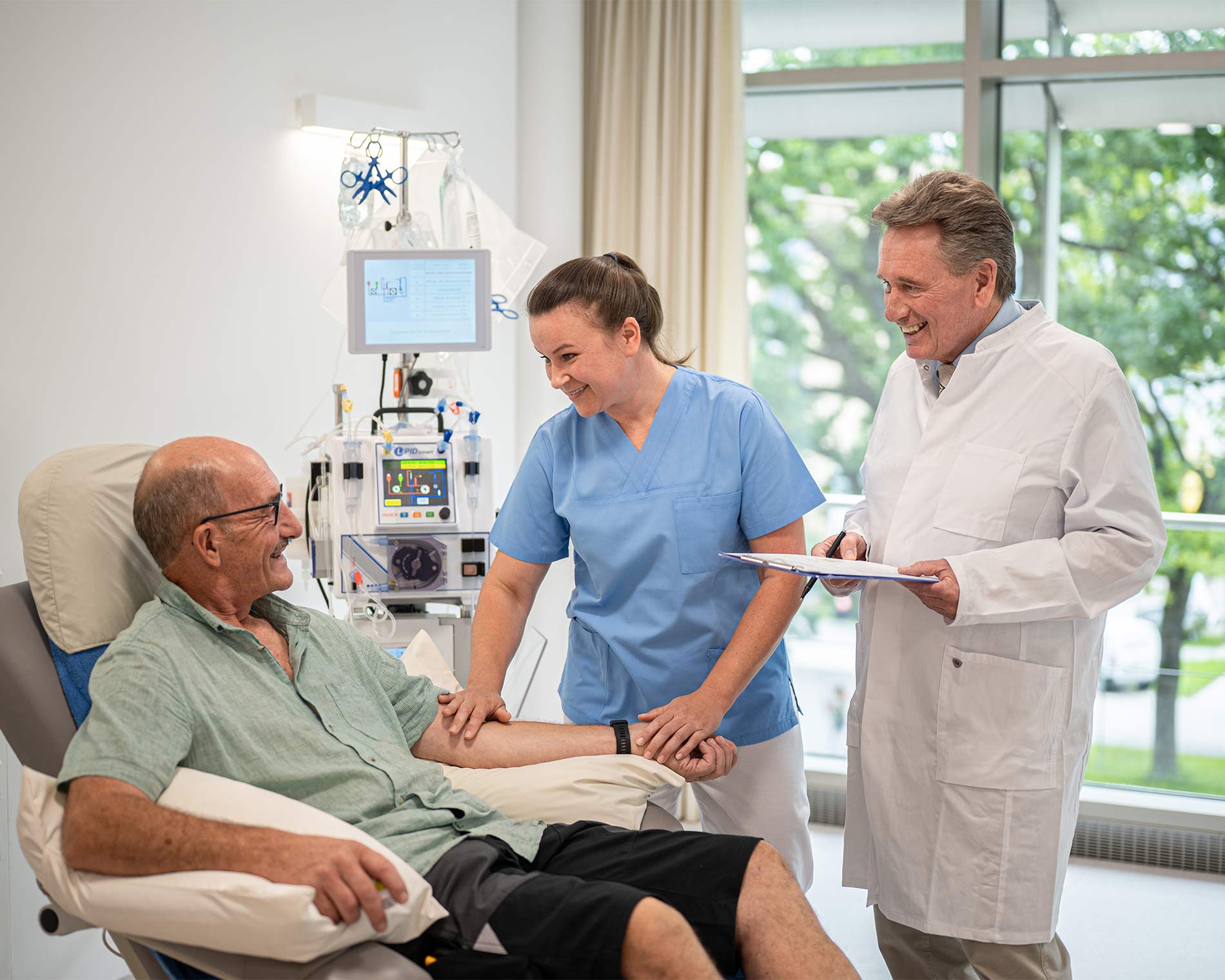 Blutreinigung eines Patienten